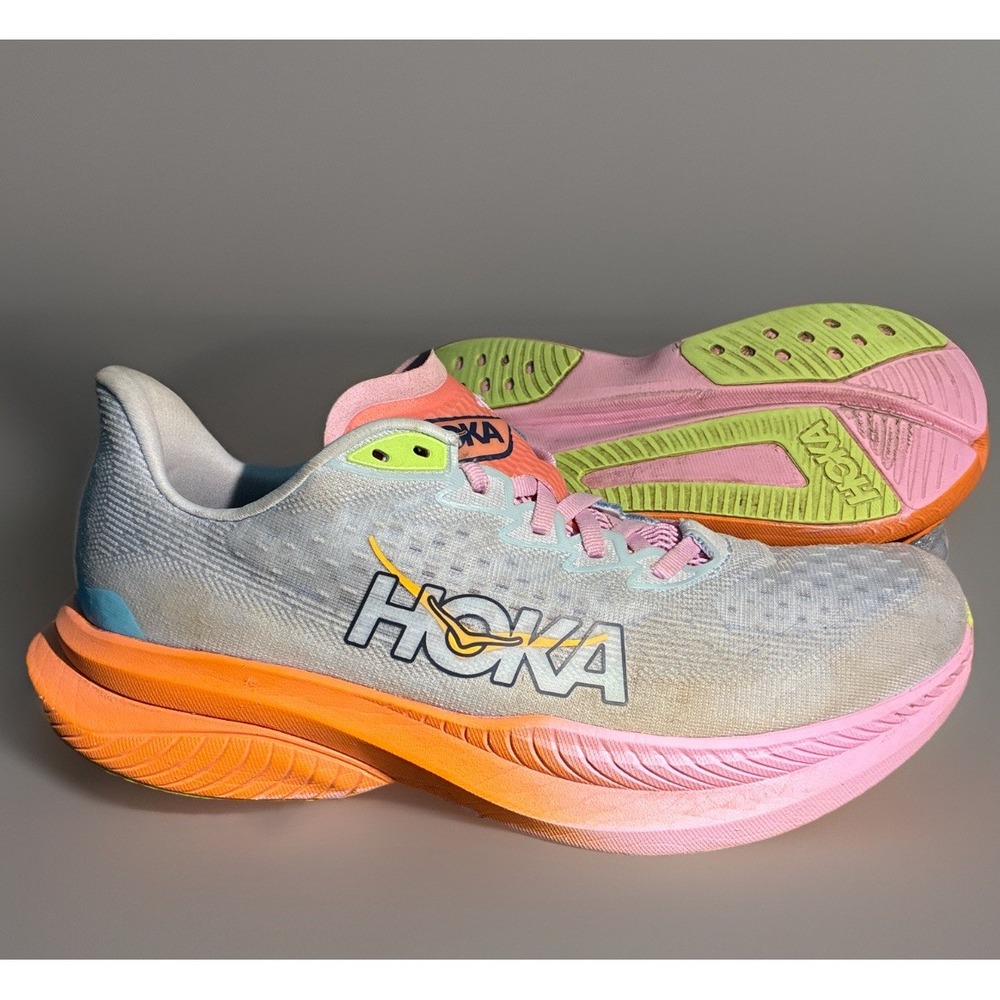 Hoka One One Mach 6 Running Shoes Womens 9.5B Illusion Sunset Sky 1147810 ISK